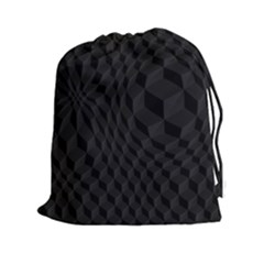 Pattern Dark Black Texture Background Drawstring Pouches (xxl) by Nexatart