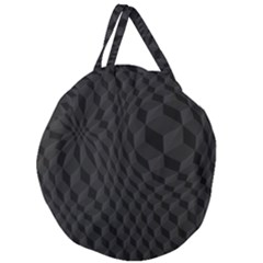 Pattern Dark Black Texture Background Giant Round Zipper Tote by Nexatart