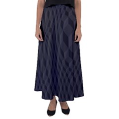 Pattern Dark Black Texture Background Flared Maxi Skirt