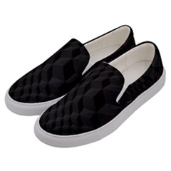 Pattern Dark Black Texture Background Men s Canvas Slip Ons