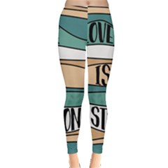 Love Sign Romantic Abstract Leggings  by Nexatart