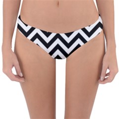 Wave Background Fashion Reversible Hipster Bikini Bottoms