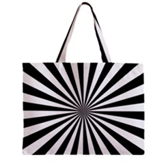 Rays Stripes Ray Laser Background Zipper Mini Tote Bag by Nexatart