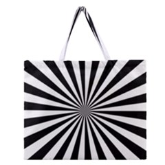 Rays Stripes Ray Laser Background Zipper Large Tote Bag by Nexatart