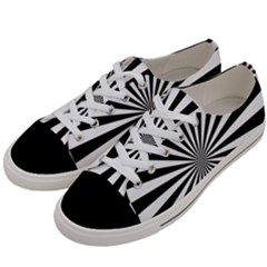 Rays Stripes Ray Laser Background Women s Low Top Canvas Sneakers by Nexatart