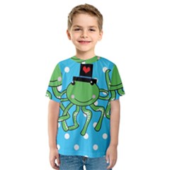 Octopus Sea Animal Ocean Marine Kids  Sport Mesh Tee