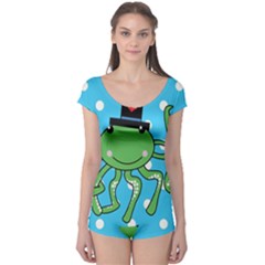 Octopus Sea Animal Ocean Marine Boyleg Leotard  by Nexatart