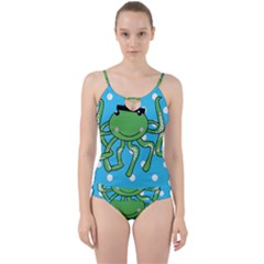 Octopus Sea Animal Ocean Marine Cut Out Top Tankini Set