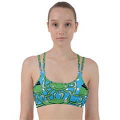 Octopus Sea Animal Ocean Marine Line Them Up Sports Bra