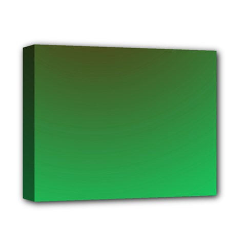 Course Colorful Pattern Abstract Green Deluxe Canvas 14  X 11  by Nexatart