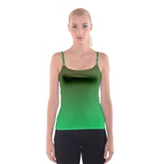 Course Colorful Pattern Abstract Green Spaghetti Strap Top by Nexatart