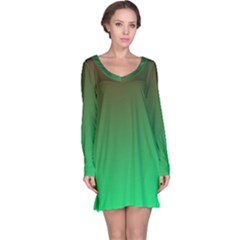 Course Colorful Pattern Abstract Green Long Sleeve Nightdress by Nexatart