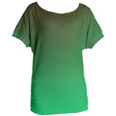 Course Colorful Pattern Abstract Green Women s Oversized Tee