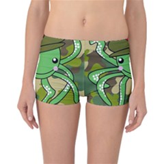 Octopus Army Ocean Marine Sea Reversible Boyleg Bikini Bottoms by Nexatart