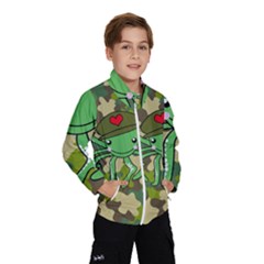 Octopus Army Ocean Marine Sea Wind Breaker (kids) by Nexatart