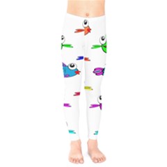 Fish Swim Cartoon Funny Cute Kids  Legging by Nexatart