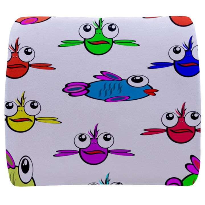 Fish Swim Cartoon Funny Cute Back Support Cushion