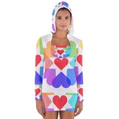 Heart Love Romance Romantic Long Sleeve Hooded T-shirt by Nexatart