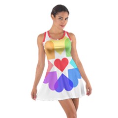 Heart Love Romance Romantic Cotton Racerback Dress by Nexatart