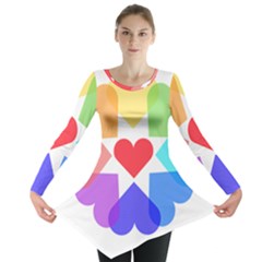 Heart Love Romance Romantic Long Sleeve Tunic  by Nexatart