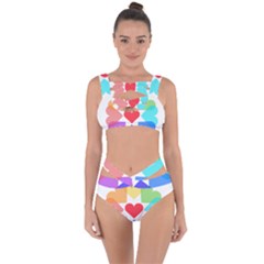 Heart Love Romance Romantic Bandaged Up Bikini Set 