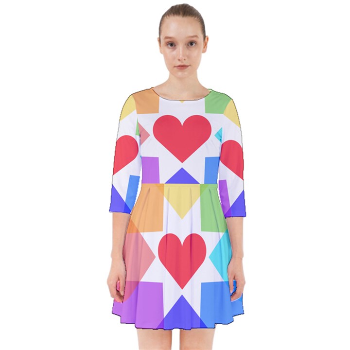 Heart Love Romance Romantic Smock Dress