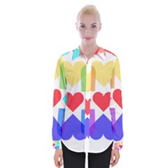 Heart Love Romance Romantic Womens Long Sleeve Shirt