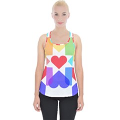 Heart Love Romance Romantic Piece Up Tank Top