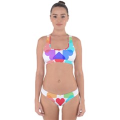 Heart Love Romance Romantic Cross Back Hipster Bikini Set by Nexatart