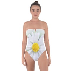 Art Daisy Flower Art Flower Deco Tie Back One Piece Swimsuit