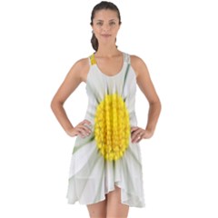 Art Daisy Flower Art Flower Deco Show Some Back Chiffon Dress