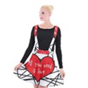 Love Abstract Heart Romance Shape Suspender Skater Skirt View1