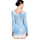 Sky Cloud Blue Texture Long Sleeve Bodycon Dress View2