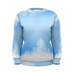 Sky Cloud Blue Texture Women s Sweatshirt by Nexatart