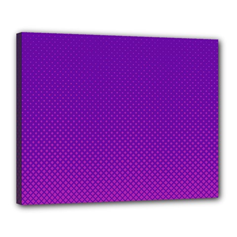 Halftone Background Pattern Purple Canvas 20  X 16  by Nexatart