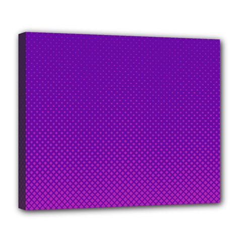 Halftone Background Pattern Purple Deluxe Canvas 24  X 20   by Nexatart