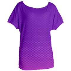 Halftone Background Pattern Purple Women s Oversized Tee by Nexatart