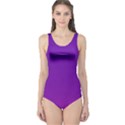 Halftone Background Pattern Purple One Piece Swimsuit View1