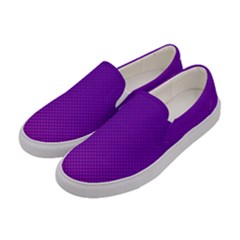 Halftone Background Pattern Purple Women s Canvas Slip Ons by Nexatart