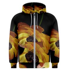 Ranunculus Yellow Orange Blossom Men s Zipper Hoodie by Nexatart