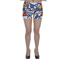 Abstract Background Abstract Skinny Shorts by Nexatart