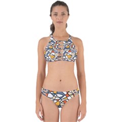 Abstract Background Abstract Perfectly Cut Out Bikini Set