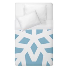 Snowflake Snow Flake White Winter Duvet Cover (single Size) by Nexatart