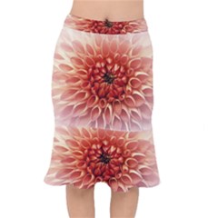 Dahlia Flower Joy Nature Luck Mermaid Skirt by Nexatart