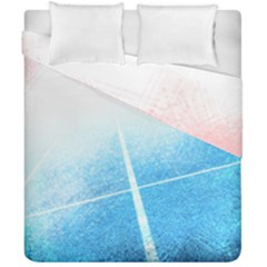 Court Sport Blue Red White Duvet Cover Double Side (california King Size) by Nexatart