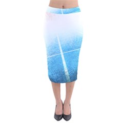 Court Sport Blue Red White Velvet Midi Pencil Skirt by Nexatart