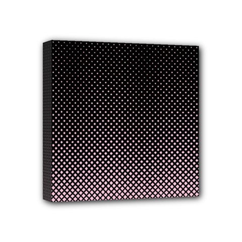 Halftone Background Pattern Black Mini Canvas 4  X 4  by Nexatart