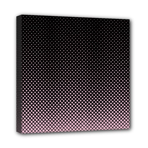 Halftone Background Pattern Black Mini Canvas 8  X 8  by Nexatart