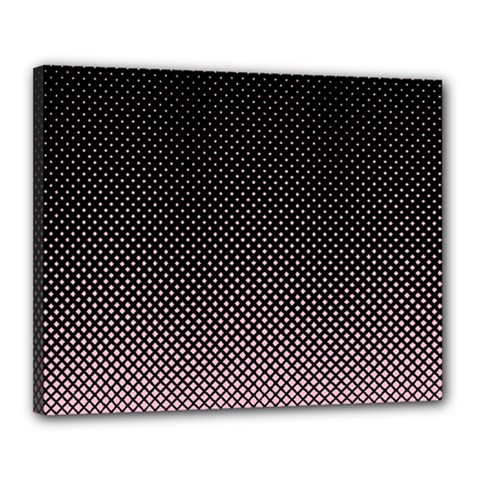 Halftone Background Pattern Black Canvas 20  X 16  by Nexatart