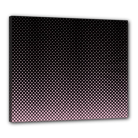 Halftone Background Pattern Black Canvas 24  X 20  by Nexatart